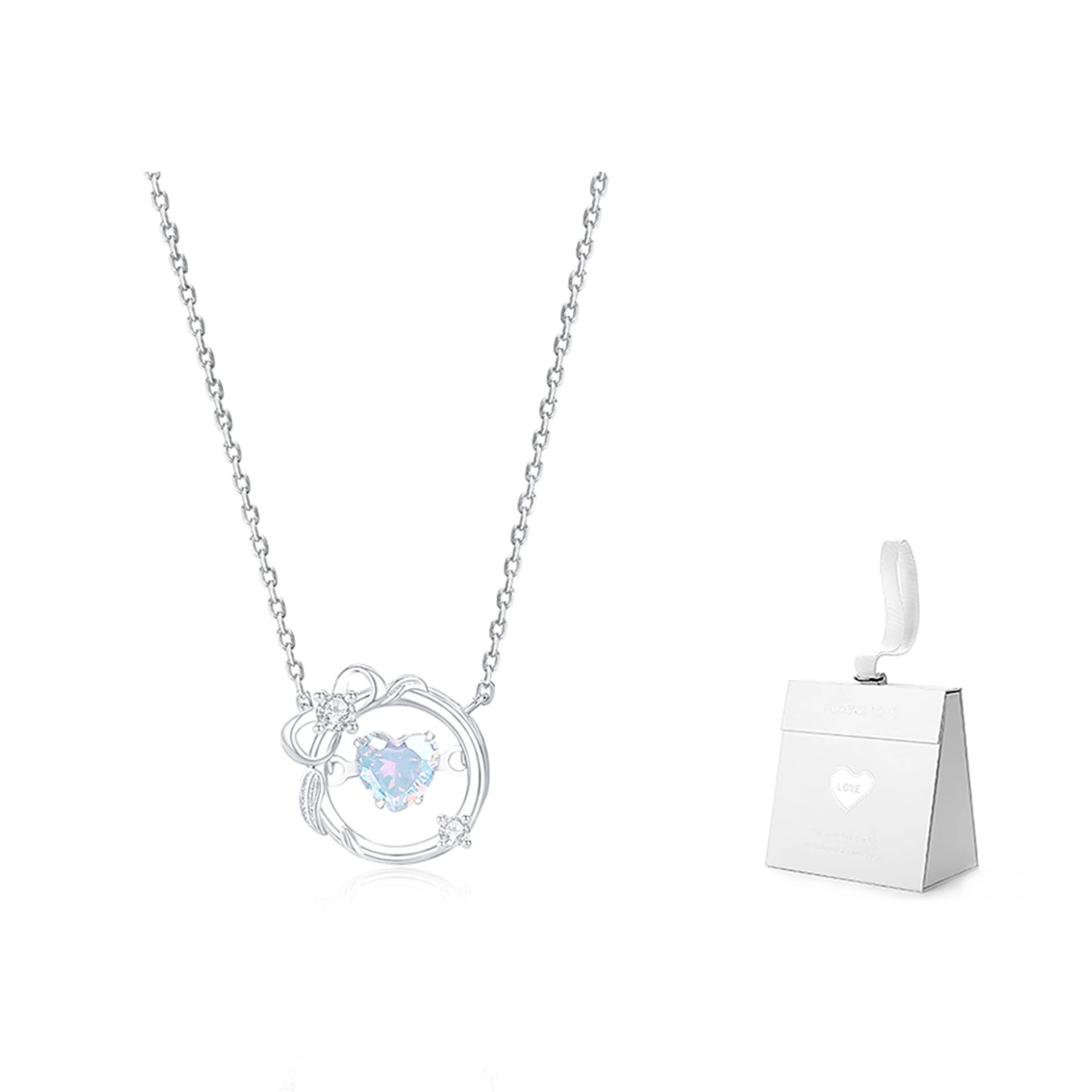 VSENSE.CN Necklaces Cube apple necklace + white gift box