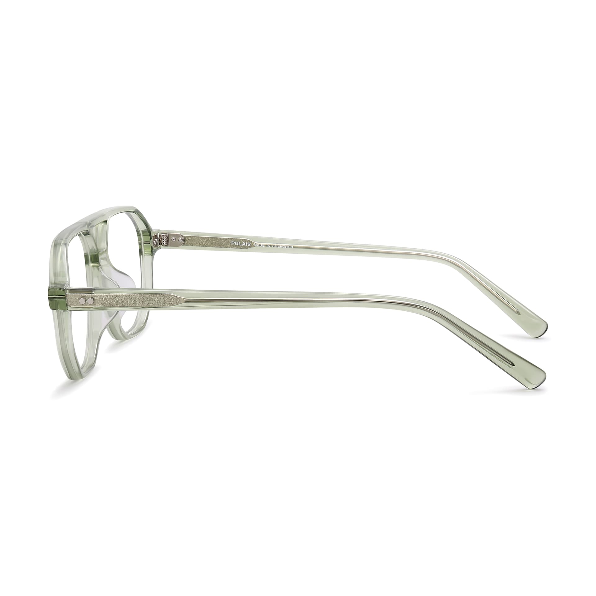 PULAIS Plate Frame Aviator Eyeglass Frames