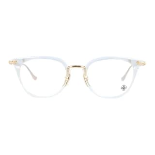 Chrome Hearts Plate Frame Irregular Shape Eyeglass Frames Gold