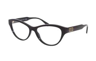 VERSACE Plastic Butterfly Eyeglass Frames Black