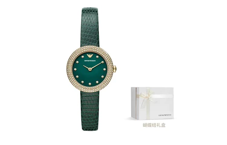EMPORIO ARMANI Wrist Watch Quartz Movement Strap 30mm Green Dial Watch AR11419 NLP Green Dial