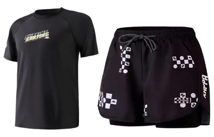 Kappa Swimsuit Sets Set (Black + Minimalist Black)