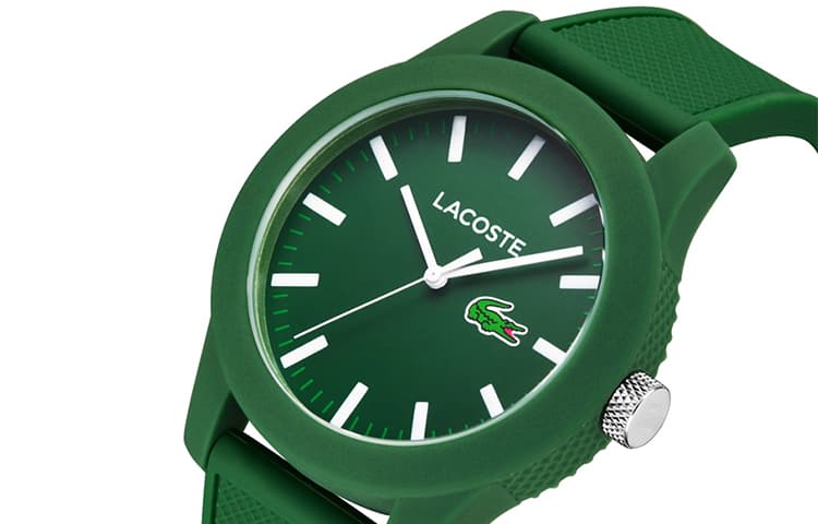 LACOSTE 12.12 Wrist Quartz Movement Resin Strap Green Dial 30m Water