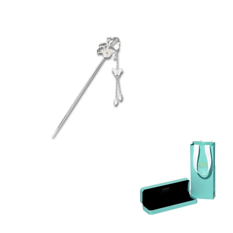 VANA Hairpins Ginkgo Leaf Tassel Hairpin