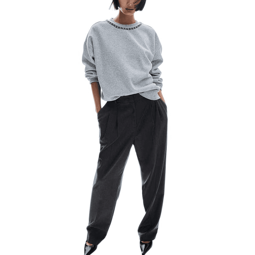 H&M Suit Trouser Dark Gray