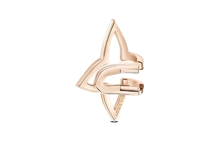 LOUIS VUITTON 18K Rose Gold Clip On Earrings