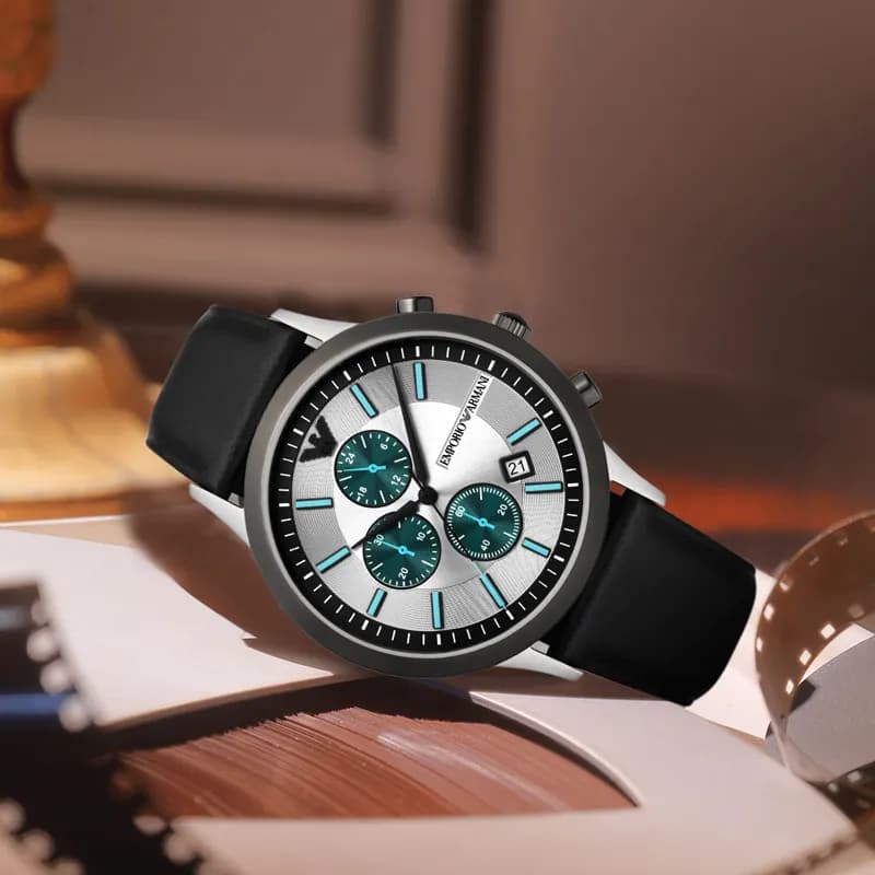 EMPORIO ARMANI Three Eye Chronograph Watch