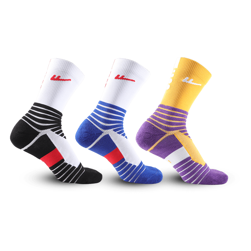 Warrior 3 Pack Black White+Colorful Blue White+Purple Gold
