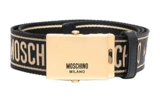 MOSCHINO Grosgrain Logo Belt