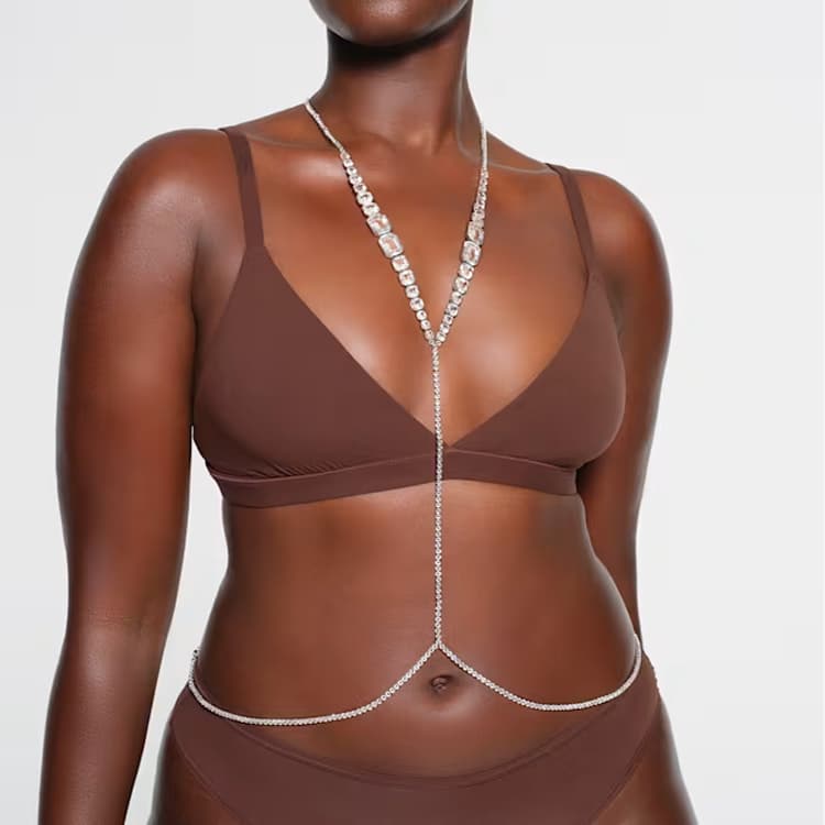 Swarovski Skims Body Chains White