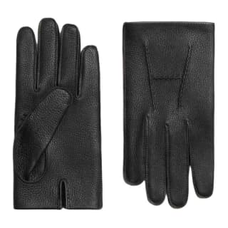 HERMES Deerskin Silk Knit Black
