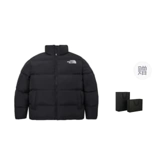 THE NORTH FACE Down Jackets & Men Black Includes Shopping Bag