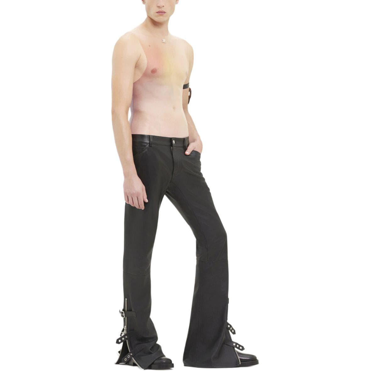 Courrèges Buckle detailed Flared Trousers