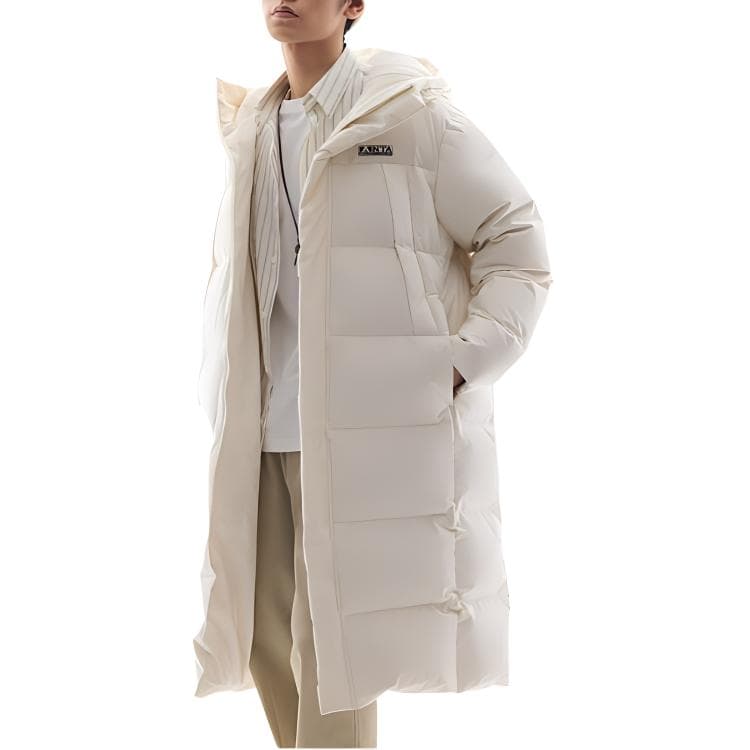 Anta Sports Life Collection Down Jackets & Ivory White