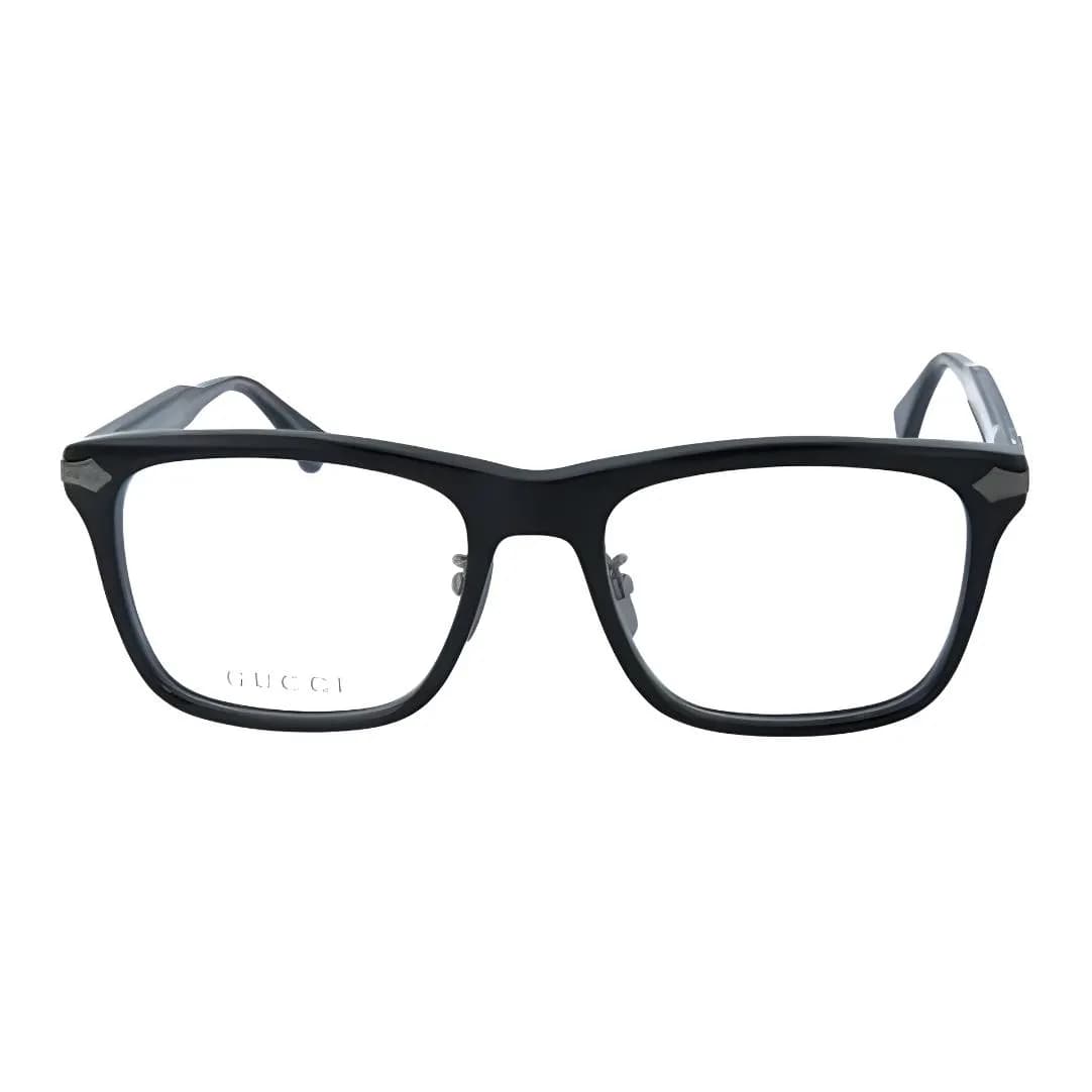 GUCCI Acetate Rectangular Eyeglass Frames Black