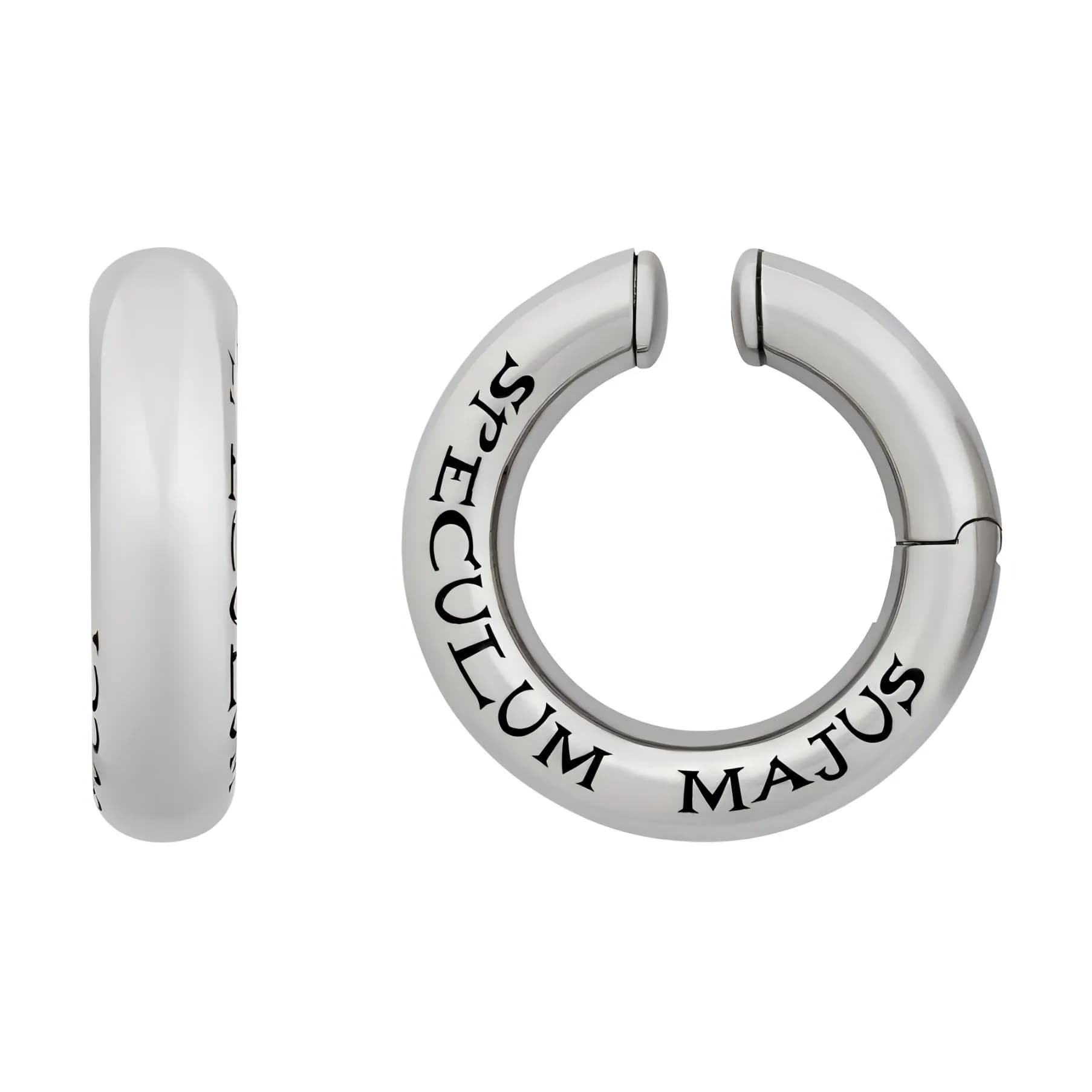 GUCCI Metal ClipOn Earrings Silver