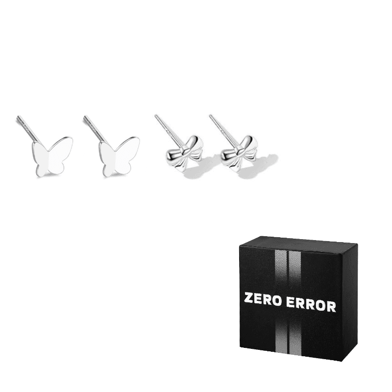 2 pairs small butterfly + small ribbon