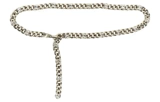 Alessandra Rich Waist Chains Silver