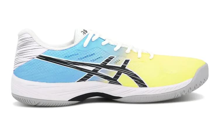 Asics GelGame 9 AntiSlip WearResistant Breathable LowTop Tennis Yellow Blue