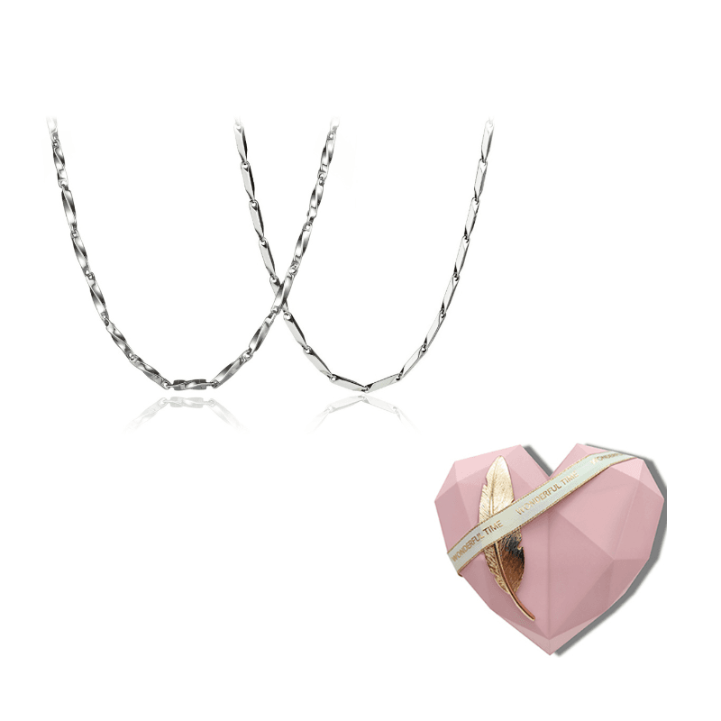 Mobius melon seed chain couple necklace