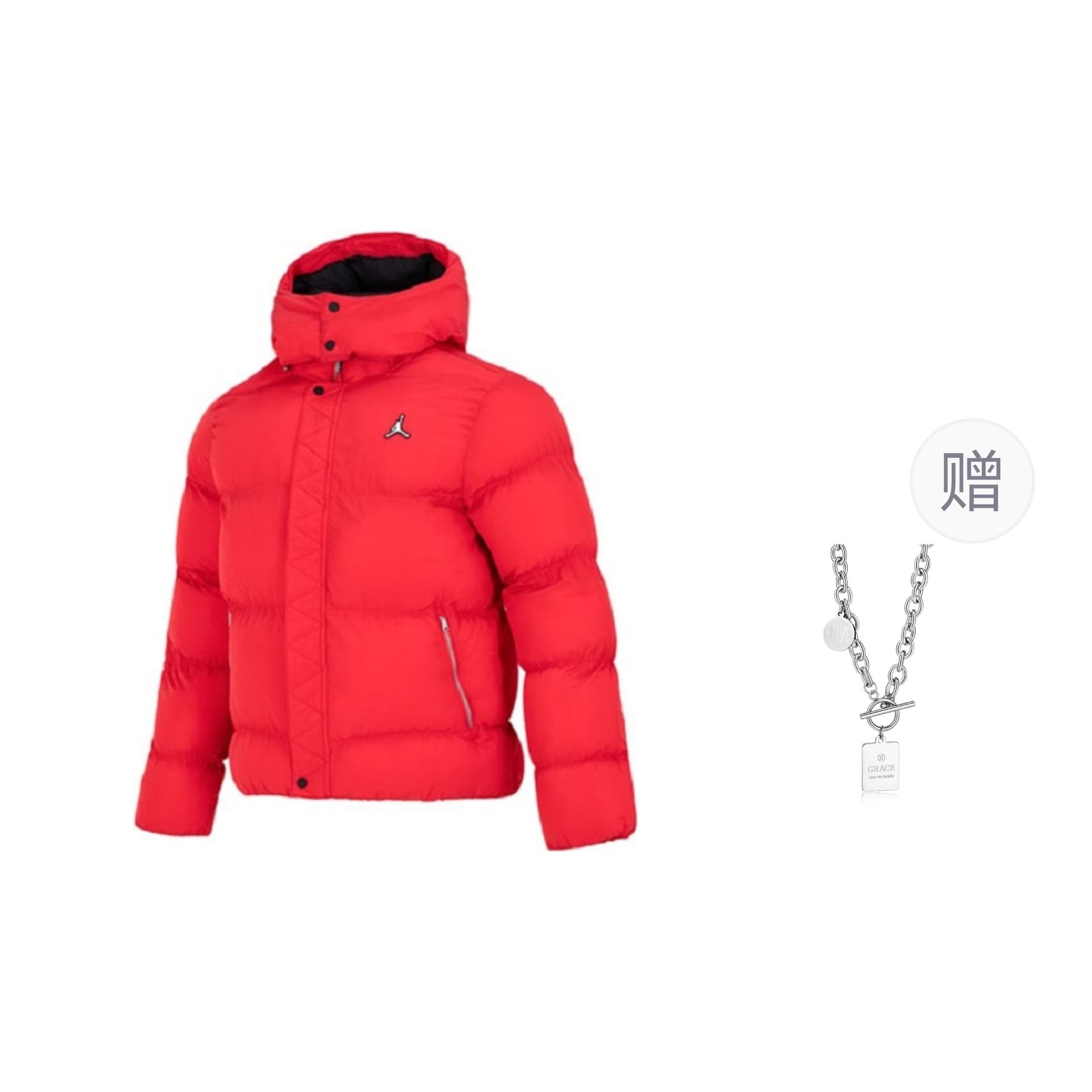 Jordan Puffer Jacket Red Red