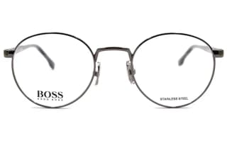 HUGO BOSS Eyeglass Frames Men Dark Gunmetal