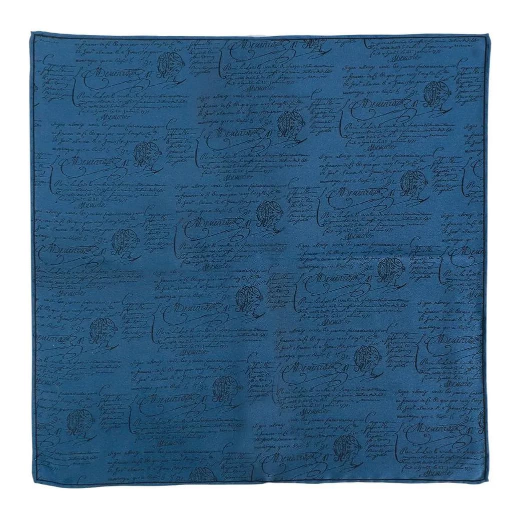 BERLUTI AllOver Patterned Foulard Blue
