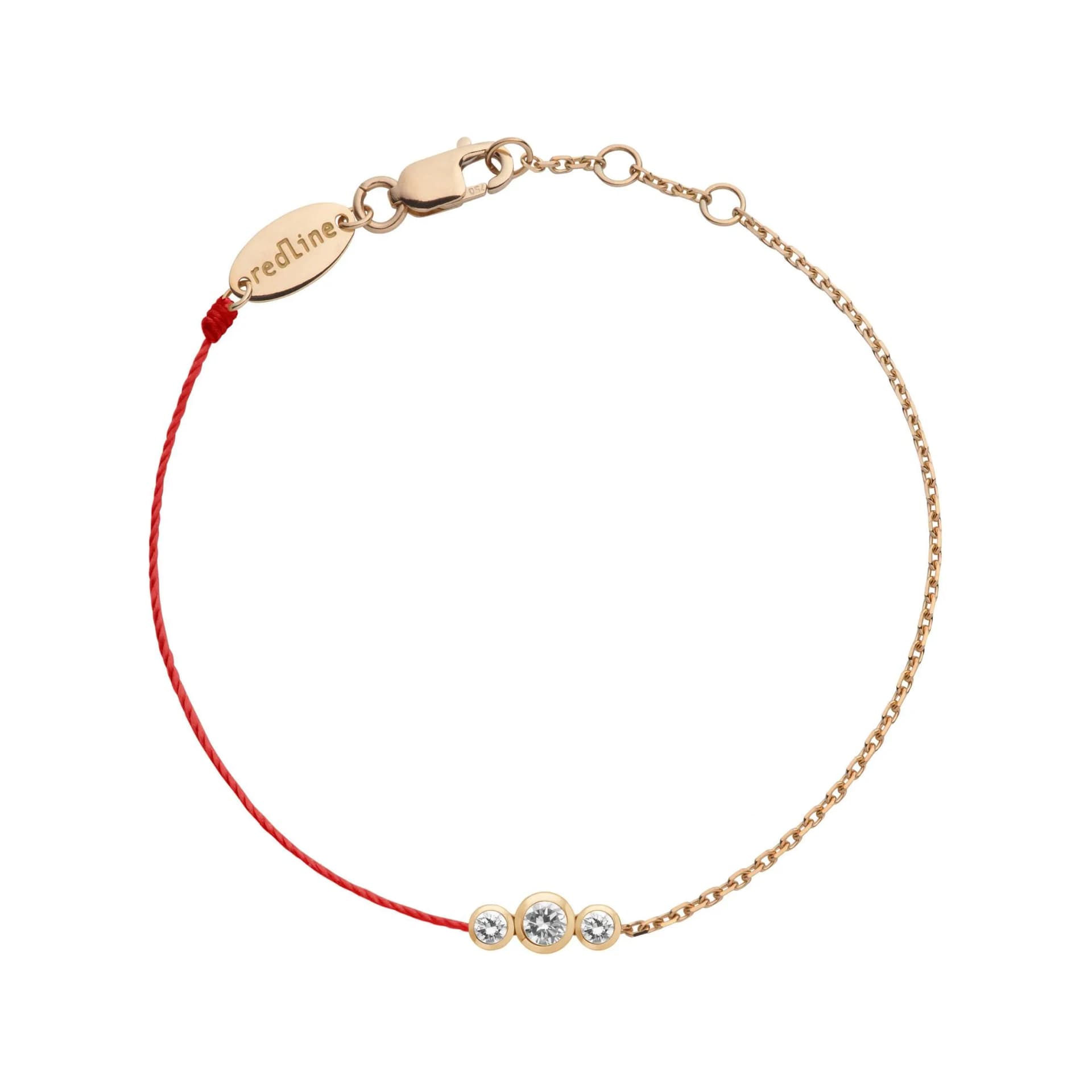 Redline Diamond 18K Rose Gold Bracelets Red Red