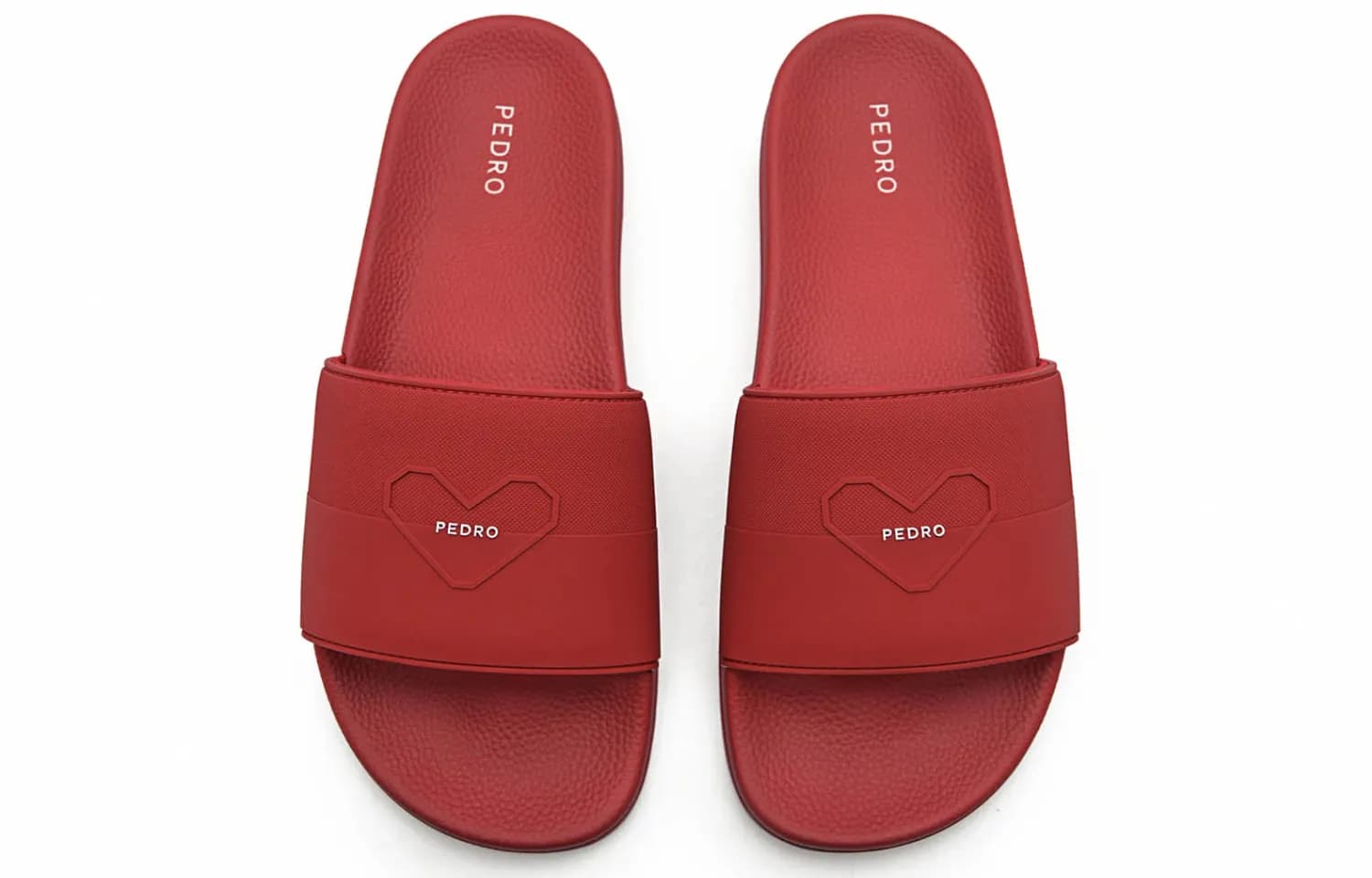 PEDRO Slide Slippers Black/Red