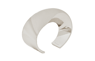 SAINT LAURENT Brass Bangles Silver