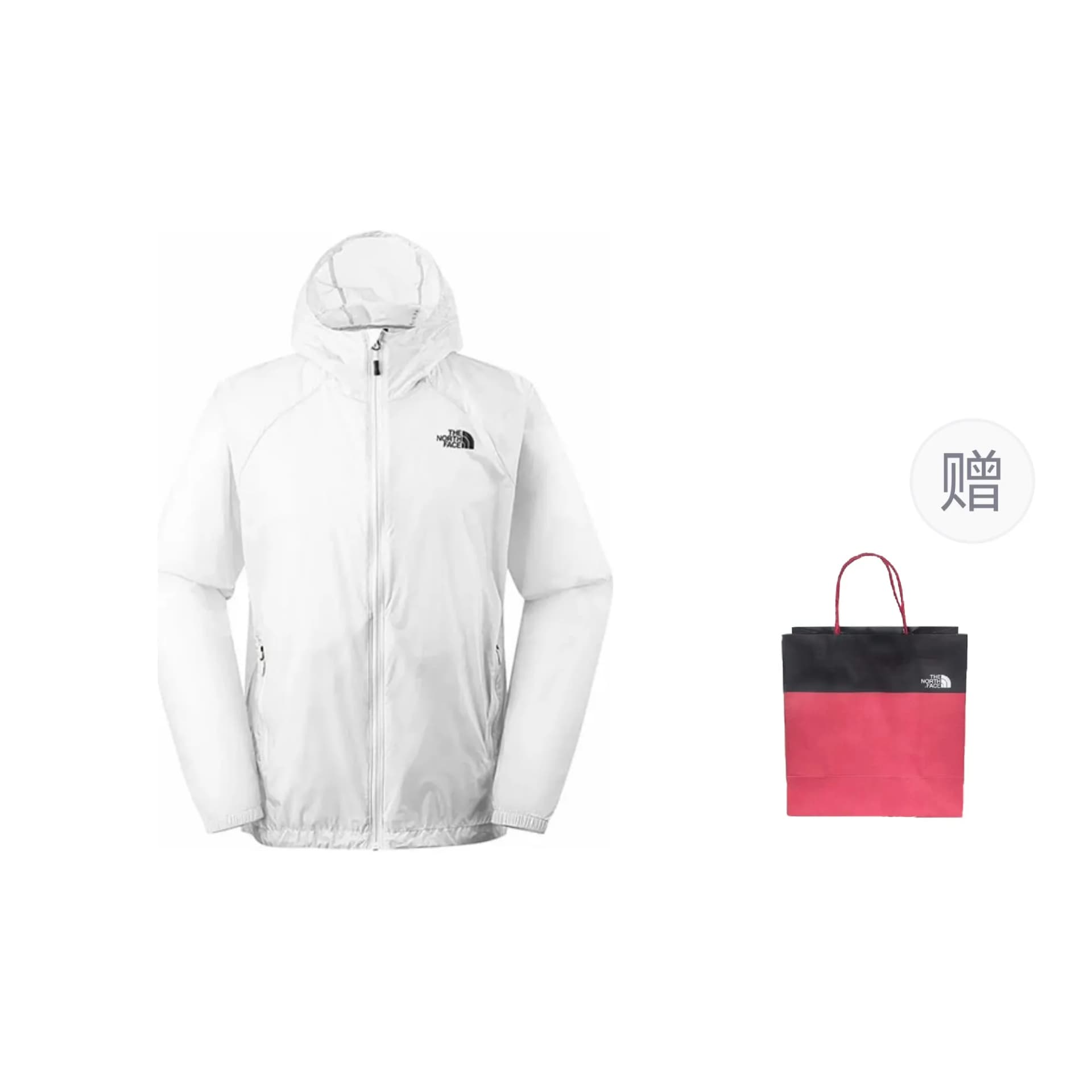 THE NORTH FACE Jackets & White, With Complimentary Bag White+Shopping Bag