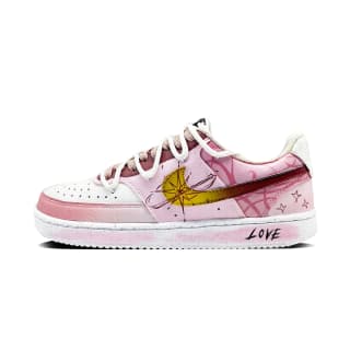 Nike Court Vision 1 Cherry Blossom Gradient Pink Lightweight Breathable Pink