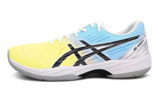 Asics GelGame 9 AntiSlip WearResistant Breathable LowTop Tennis Yellow Blue