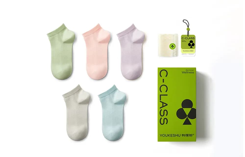 YOUKESHU Gift Box 5 Pack 5 Pack (Sardine Purple+Matcha Green+Cherry Blossom Pink+Light Gray+Mist Blue)