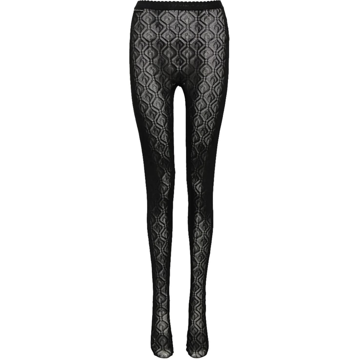Marine Serre Pantyhose Black Black