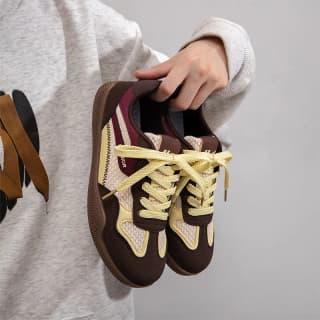 Warrior German Army Trainers Lightweight Brown Beige Red Yellow 1.0