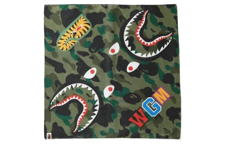 A BATHING APE Cotton Headwraps Green