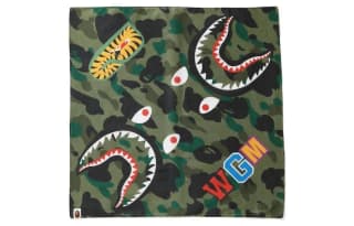 A BATHING APE Cotton Headwraps Green
