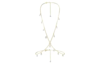 Swarovski Metal Crystal Body Chains Gold
