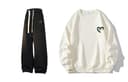 Apricot (Top)+Black (Pants)