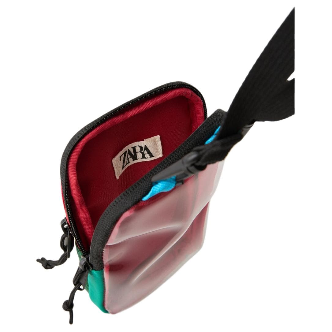 ZARA Polyester Shoulder Bag Crossbody Bag Multicolor