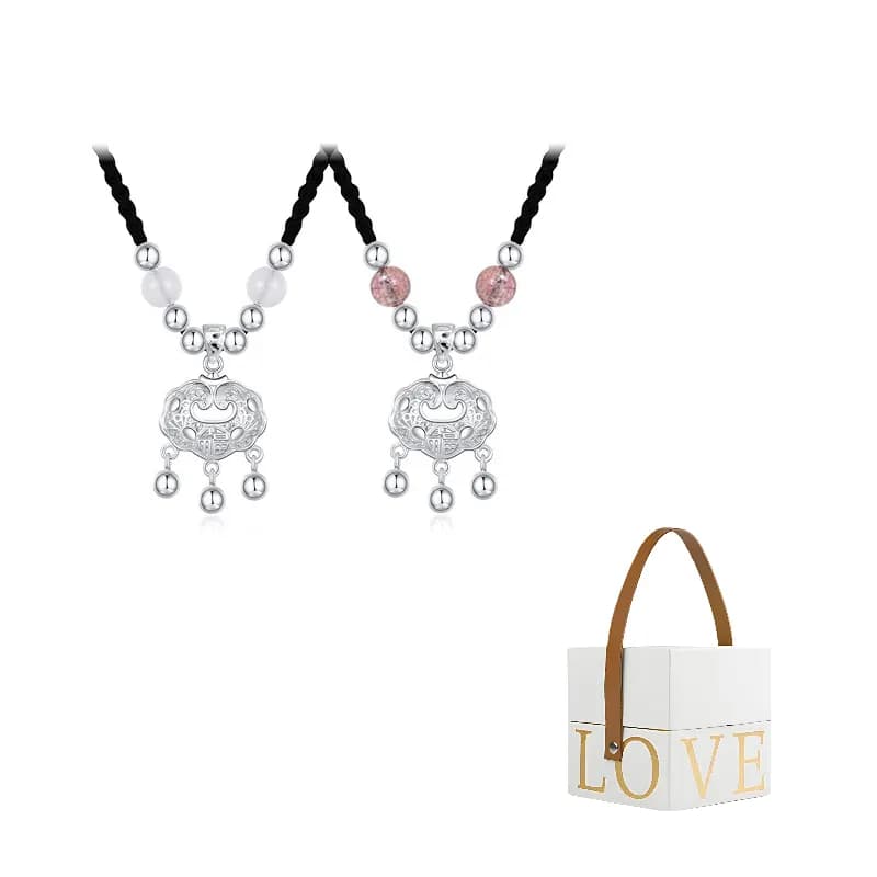 MIDNIGHT MOMENT Woven Rope Necklaces A Pair