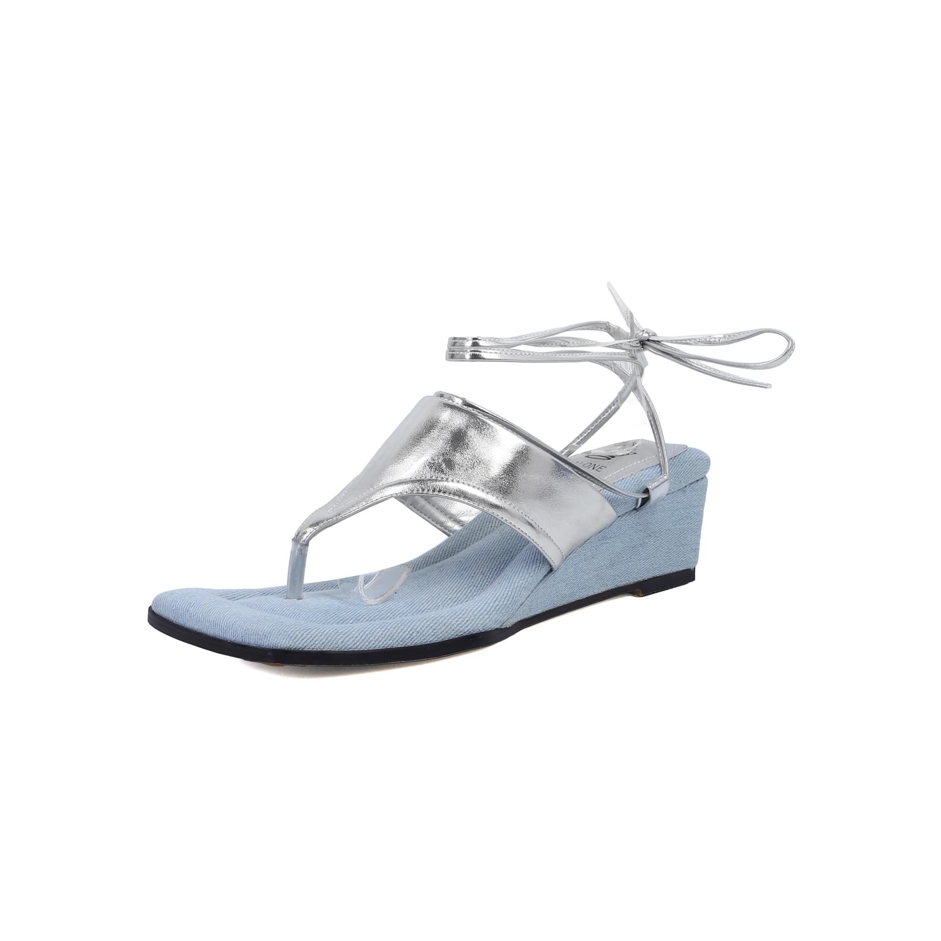 Rongcheng Shoe King One Strap 4.5cm Light Blue