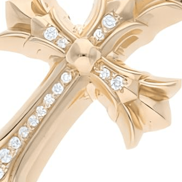 Chrome Hearts Diamond Pendants Gold