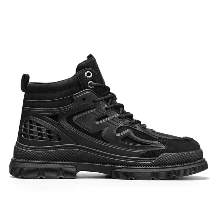 Warrior AnkleLength Martin Boot Black Gray