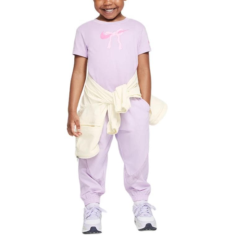 Nike Swoosh T Shirt Pink Purple Infant