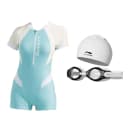 Clothing Sets (Swimsuit+Swim Goggles+Swimming Cap)