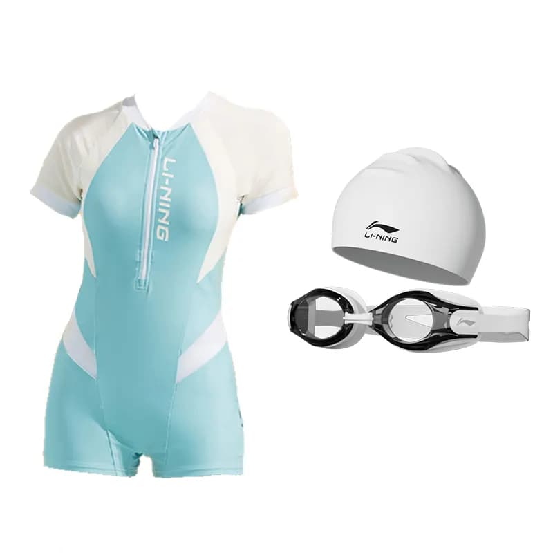LINING OnePiece Set (Swimsuit+Swim Goggles+Swimming Cap)