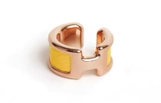 HERMES Olympe Clip On Earrings Rose Gold