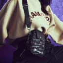 Champion Fabric Shoulder Bag Small Black/Khaki